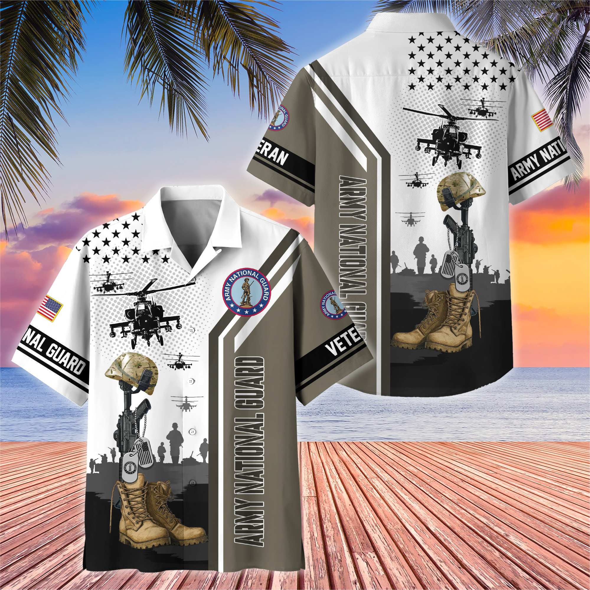 Premium US Veterans Hawaiian Shirt, Gifts For US Veterans, Gifts On Veterans Day.