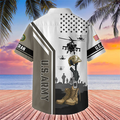 Premium US Veterans Hawaiian Shirt, Gifts For US Veterans, Gifts On Veterans Day.