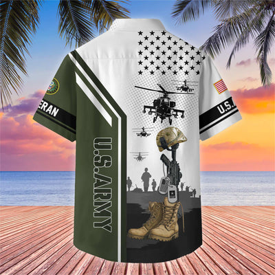 Premium US Veterans Hawaiian Shirt, Gifts For US Veterans, Gifts On Veterans Day.