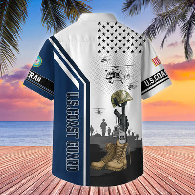 Premium US Veterans Hawaiian Shirt, Gifts For US Veterans, Gifts On Veterans Day.