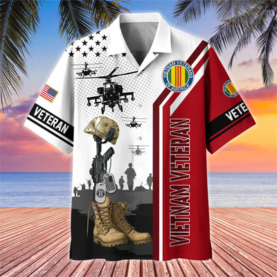 Premium US Veterans Hawaiian Shirt, Gifts For US Veterans, Gifts On Veterans Day.