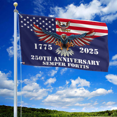 Premium US Navy Grommet Flag, 250th Anniversary Navy Flag, Gifts For Navy Veteran, Best Gifts On Father's Day, Veterans Day.
