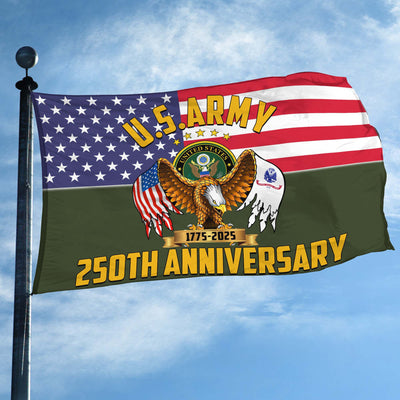 Premium 250th Anniversary Of The Army Grommet Flag, Gifts For Army Veteran, Best Gifts On Father's Day, Veterans Day.
