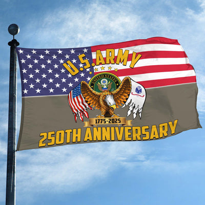 Premium 250th Anniversary Of The Army Grommet Flag, Gifts For Army Veteran, Best Gifts On Father's Day, Veterans Day.