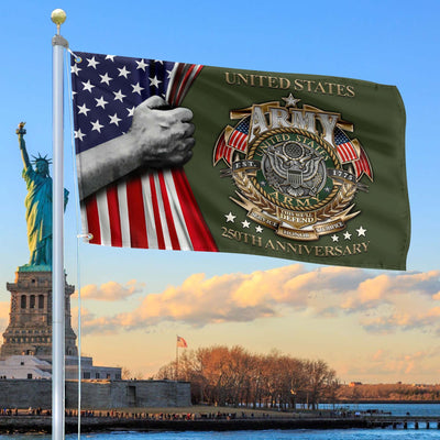 Premium 250th Anniversary Of The Army Grommet Flag, Gifts For Army Veteran, Best Gifts On Father's Day, Veterans Day.