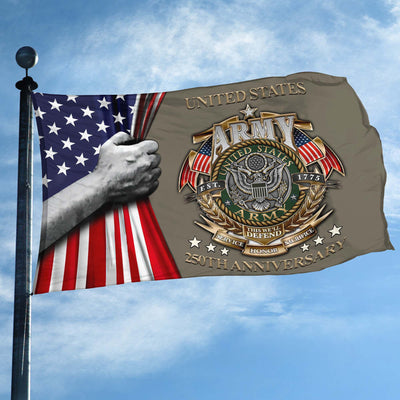 Premium 250th Anniversary Of The Army Grommet Flag, Gifts For Army Veteran, Best Gifts On Father's Day, Veterans Day.