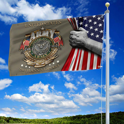 Premium 250th Anniversary Of The Army Grommet Flag, Gifts For Army Veteran, Best Gifts On Father's Day, Veterans Day.