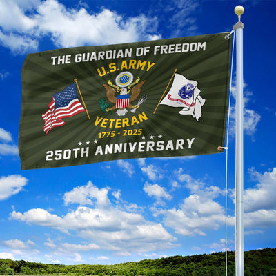 Premium 250th Anniversary Of The Army Grommet Flag, Gifts For Army Veteran, Best Gifts On Father's Day, Veterans Day.