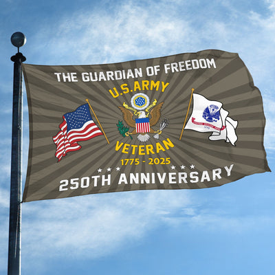 Premium 250th Anniversary Of The Army Grommet Flag, Gifts For Army Veteran, Best Gifts On Father's Day, Veterans Day.
