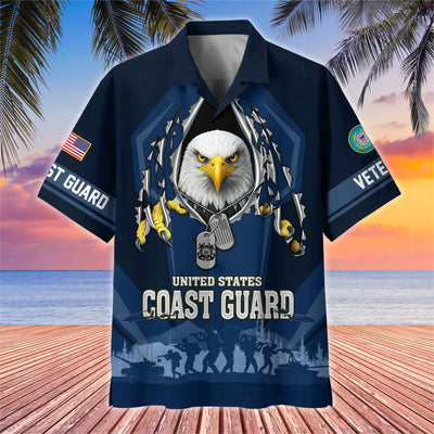 Premium US Veterans Hawaiian Shirt, Gifts For US Veterans, Gifts On Veterans Day.