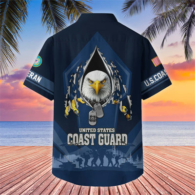 Premium US Veterans Hawaiian Shirt, Gifts For US Veterans, Gifts On Veterans Day.
