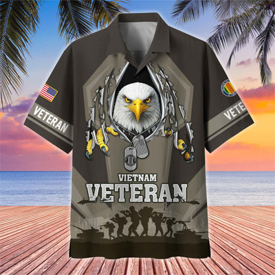 Premium US Veterans Hawaiian Shirt, Gifts For US Veterans, Gifts On Veterans Day.