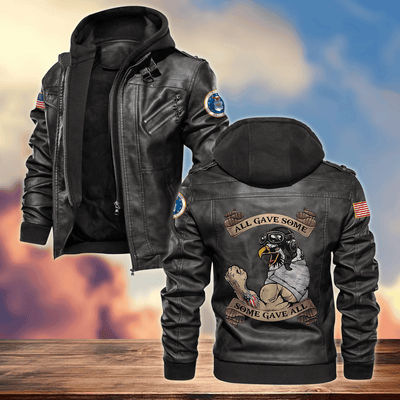 Premium USAF Veteran Leather Jacket, Gifts For Air Force Veteran, Gifts On Father's Day, Armed Forces Day, Veterans Day.