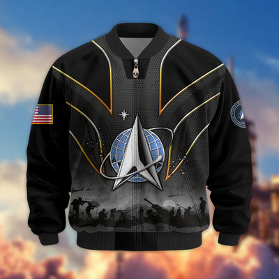 Premium US Veterans Bomber Jacket, Gifts For US Veterans, Gifts On Father's Day, Veterans Day.