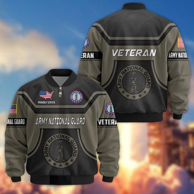 Premium US Veterans Bomber Jacket, Gifts For US Veterans, Gifts On Father's Day, Veterans Day.