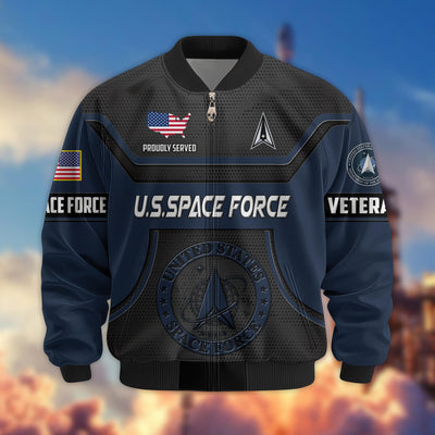 Premium US Veterans Bomber Jacket, Gifts For US Veterans, Gifts On Father's Day, Veterans Day.
