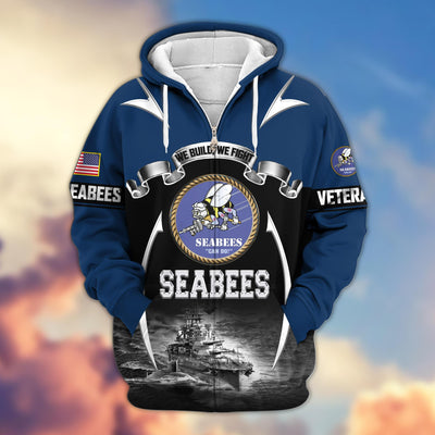 Premium US Veterans Zip Hoodie, Gifts For US Veterans, Gifts On Father's Day, Veterans Day.