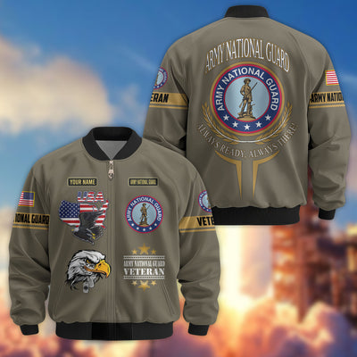Premium Custom US Veterans Bomber Jacket, Gifts For US Veterans, Gifts On Father's Day, Veterans Day.