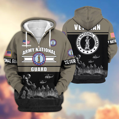 Premium US Veterans Zip Hoodie, Gifts For US Veterans, Gifts On Father's Day, Veterans Day.
