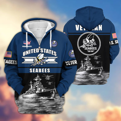 Premium US Veterans Zip Hoodie, Gifts For US Veterans, Gifts On Father's Day, Veterans Day.
