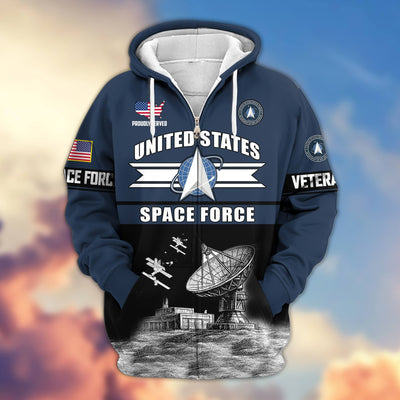 Premium US Veterans Zip Hoodie, Gifts For US Veterans, Gifts On Father's Day, Veterans Day.