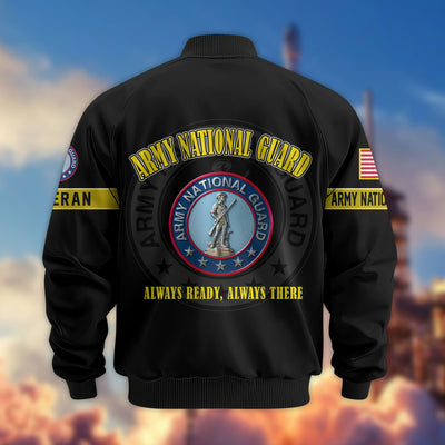 Premium US Veterans Bomber Jacket, Gifts For US Veterans, Gifts On Father's Day, Veterans Day.