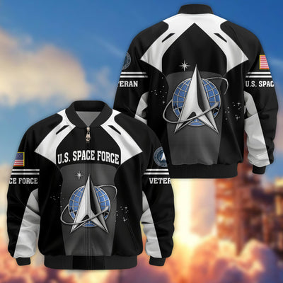 Premium US Veterans Bomber Jacket, Gifts For US Veterans, Gifts On Father's Day, Veterans Day.