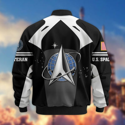 Premium US Veterans Bomber Jacket, Gifts For US Veterans, Gifts On Father's Day, Veterans Day.