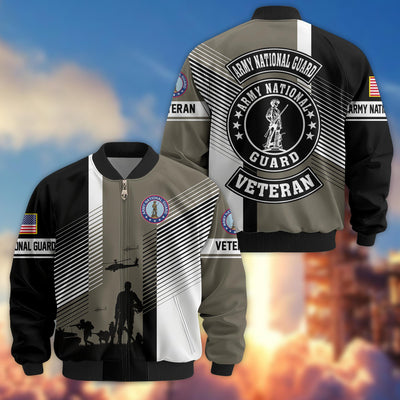 Premium US Veterans Bomber Jacket, Gifts For US Veterans, Gifts On Father's Day, Veterans Day.