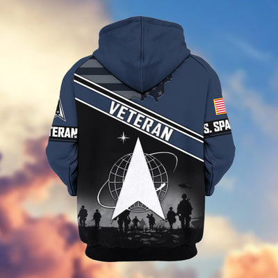 Premium US Veterans Zip Hoodie, Gifts For US Veterans, Gifts On Father's Day, Veterans Day.