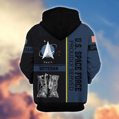 Premium US Veterans Zip Hoodie, Gifts For US Veterans, Gifts On Father's Day, Veterans Day.
