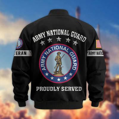 Premium US Veterans Bomber Jacket, Gifts For US Veterans, Gifts On Father's Day, Veterans Day.