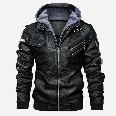 Premium USMC Leather Jacket, Gifts For Marine Veteran, Gifts On Father's Day, Veterans Day.
