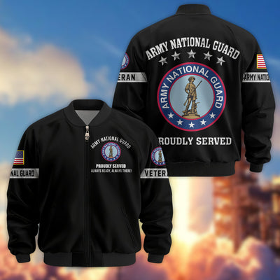 Premium US Veterans Bomber Jacket, Gifts For US Veterans, Gifts On Father's Day, Veterans Day.