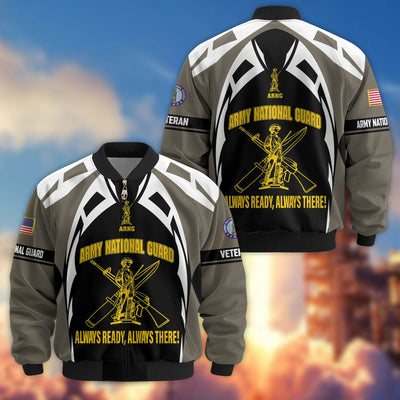 Premium US Veterans Bomber Jacket, Gifts For US Veterans, Gifts On Father's Day, Veterans Day.