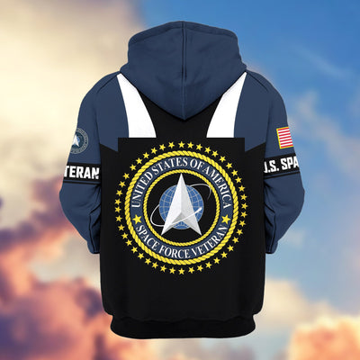 Premium US Veterans Zip Hoodie, Gifts For US Veterans, Gifts On Father's Day, Veterans Day.