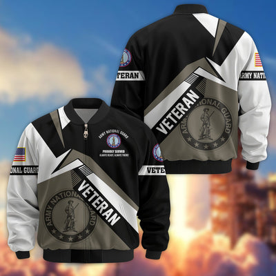 Premium US Veterans Bomber Jacket, Gifts For US Veterans, Gifts On Father's Day, Veterans Day.