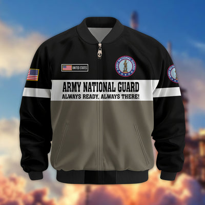 Premium US Veterans Bomber Jacket, Gifts For US Veterans, Gifts On Father's Day, Veterans Day.