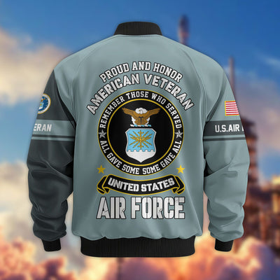 Premium Personalized US Veterans Bomber Jacket, Gifts For US Veterans, Gifts On Father's Day, Veterans Day.