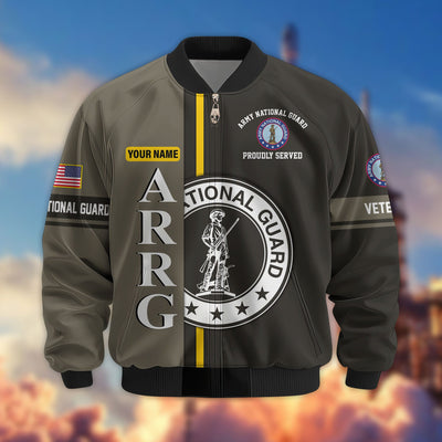 Premium Personalized US Veterans Bomber Jacket, Gifts For US Veterans, Gifts On Father's Day, Veterans Day.