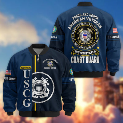 Premium Personalized US Veterans Bomber Jacket, Gifts For US Veterans, Gifts On Father's Day, Veterans Day.