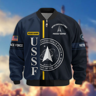 Premium Personalized US Veterans Bomber Jacket, Gifts For US Veterans, Gifts On Father's Day, Veterans Day.