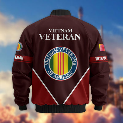 Premium US Veterans Bomber Jacket, Gifts For US Veterans, Gifts On Father's Day, Veterans Day.