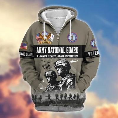 Premium US Veterans Zip Hoodie, Gifts For US Veterans, Gifts On Father's Day, Veterans Day.