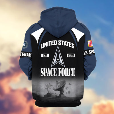 Premium US Veterans Zip Hoodie, Gifts For US Veterans, Gifts On Father's Day, Veterans Day.