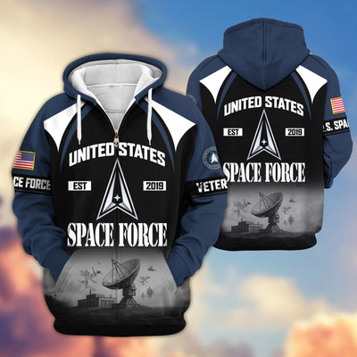 Premium US Veterans Zip Hoodie, Gifts For US Veterans, Gifts On Father's Day, Veterans Day.