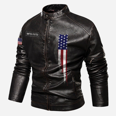 Premium Custom US Army Veteran Leather Jacket, Gifts For Army Veteran, Gifts On Father's Day, Veterans Day.