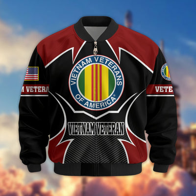 Premium US Veterans Bomber Jacket, Gifts For US Veterans, Gifts On Father's Day, Veterans Day.