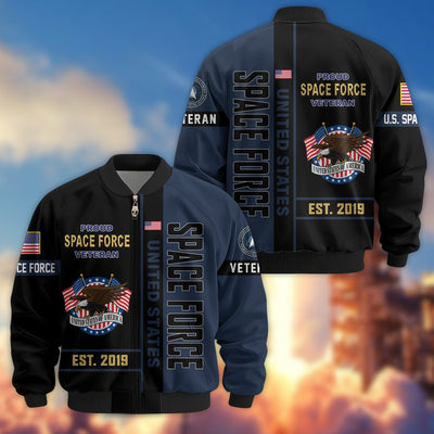 Premium US Veterans Bomber Jacket, Gifts For US Veterans, Gifts On Father's Day, Veterans Day.