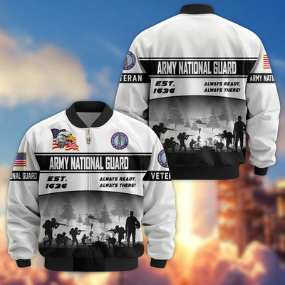 Premium US Veterans Bomber Jacket, Gifts For US Veterans, Gifts On Father's Day, Veterans Day.